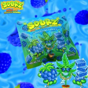 Sourz Gummies Blue Raspberry Edible